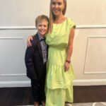 Abby Coleman Instagram - Mothers and Sons night at my little man’s school. It always makes me giggle when dads say “you better keep my sons away from my daughters when they are older”…. Good luck to your daughters getting past me 😝😝