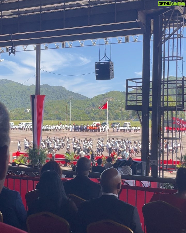 Aché Abrahams Instagram - Yesterday I got to celebrate Independence Day at the Independence Day parade🥳🇹🇹. I got the incredible opportunity to speak to our Prime minister, Dr the Honourable Keith Rowley, Madame Sharon Rowley, as well as Her Excellency Candace A Bond, the high commissioner of Japan, Jamaica and many other phenomenal people who are truly making an impact! I shared about my excitement to represent our beautiful islands in India later this year for @missworld and my passion to make a difference in the mental health arena. It’s always beautiful when our country comes together to celebrate. You feel the energy in the air🥰. T&T is truly unique with rich history, happy people and countless stories to share with this world. Thank you so much @trinidadgenie for having me as your guest🙏🏽 I had a blast. Hope you all had a Happy Independence Day! 🙏🏽❤️ #missworld #beautywithapurpose #roadtomissworld #InvisibleScarsProject #missworldtrinidadandtobago