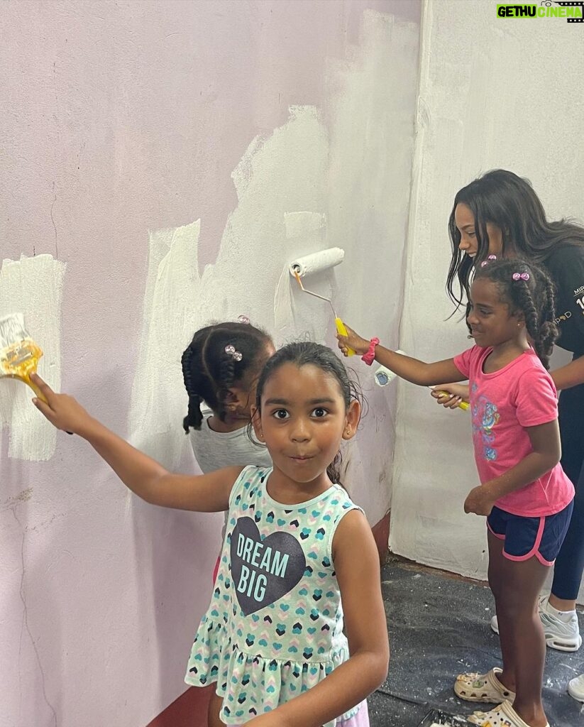 Aché Abrahams Instagram - Yesterday our community came together for the final push to clean and renovate the homework centre which we’re aiming to have re-opened by the end of the month. It warms my heart to see the children of La Seiva Village so excited and so involved ☺️. This is where I grew up and I remember how much of a positive impact the homework centre had on me as a child so I’m proud to say that @invisiblescarsproject_mwtt is sponsoring the financing for the infrastructure and renovations to get these doors open for the children of our community. Thank you to my beautiful community, my family and loved ones for coming together to make this possible! Every child deserves an opportunity to have a safe space and support system to help them achieve their aspirations in life. Here in T&T we have a famous saying, “it takes a village to raise a child,” so let’s get back to that ethos ❤️🙏🏽 #missworld #beautywithapurpose #roadtomissworld #InvisibleScarsProject #missworldtrinidadandtobago Trinidad and Tobago