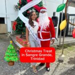 Aché Abrahams Instagram - It’s the most wonderful time of the year to give back!🥰 I had the pleasure of meeting the beautiful people of Sangre Grande yesterday to spread some Christmas joy 🎄. The best gifts you can give are hope, happiness and laughter❤️. It’s always the best feeling to see the children excited to open their gifts and singing their hearts out. Later on in the day I headed to my home community to see the children for our Christmas treat as well. Hope you all have an incredible festive season! 💋
