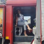 Aché Abrahams Instagram - Let’s take a moment to salute the brave women and men who risk their lives for our safety every day! 😊🙏🏽 first responders are the true super heroes. Thank you all for your service! 👨‍🚒👩‍🚒🚒 @tt_fireservice 👮👮‍♂️🚓