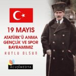 Acun Ilıcalı Instagram – 19 Mayıs Atatürk’ü Anma, Gençlik ve Spor Bayramımız kutlu olsun. Başta Ulu Önder Gazi Mustafa Kemal Atatürk olmak üzere, tüm şehitlerimizi saygı, rahmet ve minnet ile anıyorum.