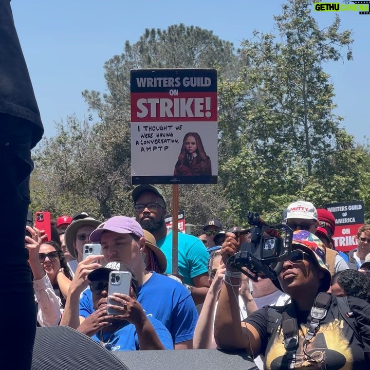 Adam Conover Instagram - Incredible vibes this week as 5000 writers and union siblings rallied together for a fair share of corporate profits. Eight weeks in and we’re bringing the same energy we did on day 1, and that is why we will WIN! #wgastrong 📸 by @toni.reinaldo Los Angeles, California