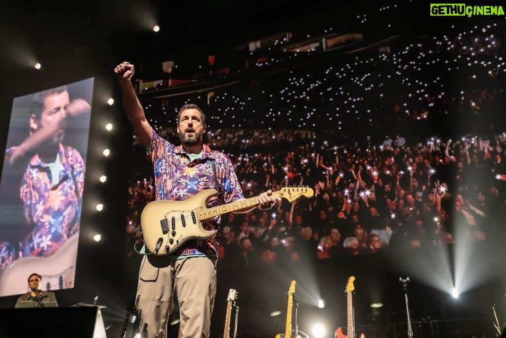 Adam Sandler Instagram - Goodness, Sacramento. You were loud. You were fun. And I’m happy to call you my family now. Love you. @golden1center