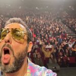 Adam Sandler Instagram - Beautiful night at the Yaamava’. We laughed. We cursed. We got it on. Love you. And thanks for coming @yaamava