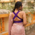 Aditi Dravid Instagram - 🩷🩷🩷 . . Makeup by Rushi dada🌸 Saree @patelsarees_pvtltd Styled and managed by @tejasvi_khot Hair/drape @makeupartist_chaitali Beautiful blouse by @diaries_of_ananda Shot by @rohit_kadam_photography For म.टा सन्मान २०२३ 🏆 . . #aditidravid #matasanman #mumbaitimes #eventlife #actor #actorslife #lovemywork