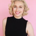 Aimee La Joie Instagram - I really wish my Mammaw could have seen me with this hair. Marilyn was her favorite 🤍 Absolutely loving my new hair @sandrastyleshair #aimeelajoie #blonde