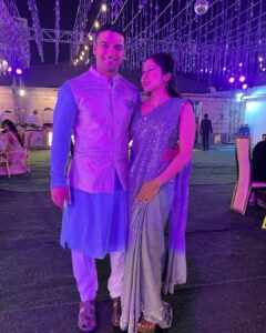 Aishwarya Krishnan Instagram - You make me want to be a better person everyday ❤️ Here’s to new beginnings! 💍 #myman #love #hitched #newbeginnings #engaged Orchid Banquets and Garden