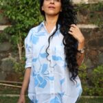 Aishwarya Narkar Instagram - Keepin' it cute in this shirt.... Shirt @gazillion.in ❤️ Hair @chanda.pawar.9862 P.c. @kadamvishal48 #aishwaryanarkar #shirts #cotton #pure#fashion #style#instafashion #instagram