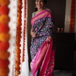 Aishwarya Narkar Instagram - A beautiful traditional weave from Telangana, Pochampalli Ikat. Aishwarya is looking just stunning in this saree. To view our entire collection of Pochampalli Ikat sarees, click on the link below https://sayalirajadhyakshasarees.com/collections/pochampalli-ikat-silk-saree ALL PRODUCTS ON 15% DISCOUNT TILL 15TH NOVEMBER Our Mumbai Exhibition 1st to 10th November 10am to 8pm Sayali Rajadhyaksha Studio 202, Kingston Tejpal Road Near VileParle east railway station, Mumbai For details please WhatsApp us on 9137808579. We ship worldwide. #sayalirajadhyakshasarees #vileparle #saree #sari #puresilk #silksaree #trendingreels #reelsinstagram #reelsofinstagram #reels #viralreels #handloom #sustainability #festivecollection #festivesaree #diwali #pochampalliikat #weddingsaree #handwoven #trending Mumbai, Maharashtra