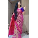 Aishwarya Narkar Instagram - ♥️♥️ 📸❤️#selfclicked 🙄 #aishwaryanarkar #sareestyling #paithanisaree #silk #instafashion #instapost #viral #trending #instagram