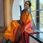 Aishwarya Narkar Instagram - Wrapped in elegance,draped in grace...🤭❤️ Beautiful saree by @kulswaminicollections ❤️❤️ #aishwaryanarkar #saree #sareebrands #love#vibe#feel#yellow #paithani#silk#instafashion #instagram