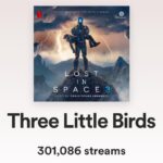 Ajay Friese Instagram - 🪐🛸👽My @lostinspace rendition of ‘Three Little Birds’ hit 300k on spotify and is on over 10,000 PLAYLISTS whaaat! Thank you all🐧🐧🐧 hope this song provides much comfort