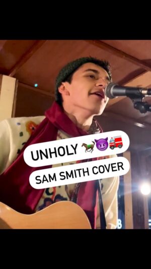 Ajay Friese Instagram - Should I post more of these? 🎞
**UNHOLY**🐎😈🚒 Sam Smith Kim Petras, cover by Ajay Friese. Live from @vanchristmas