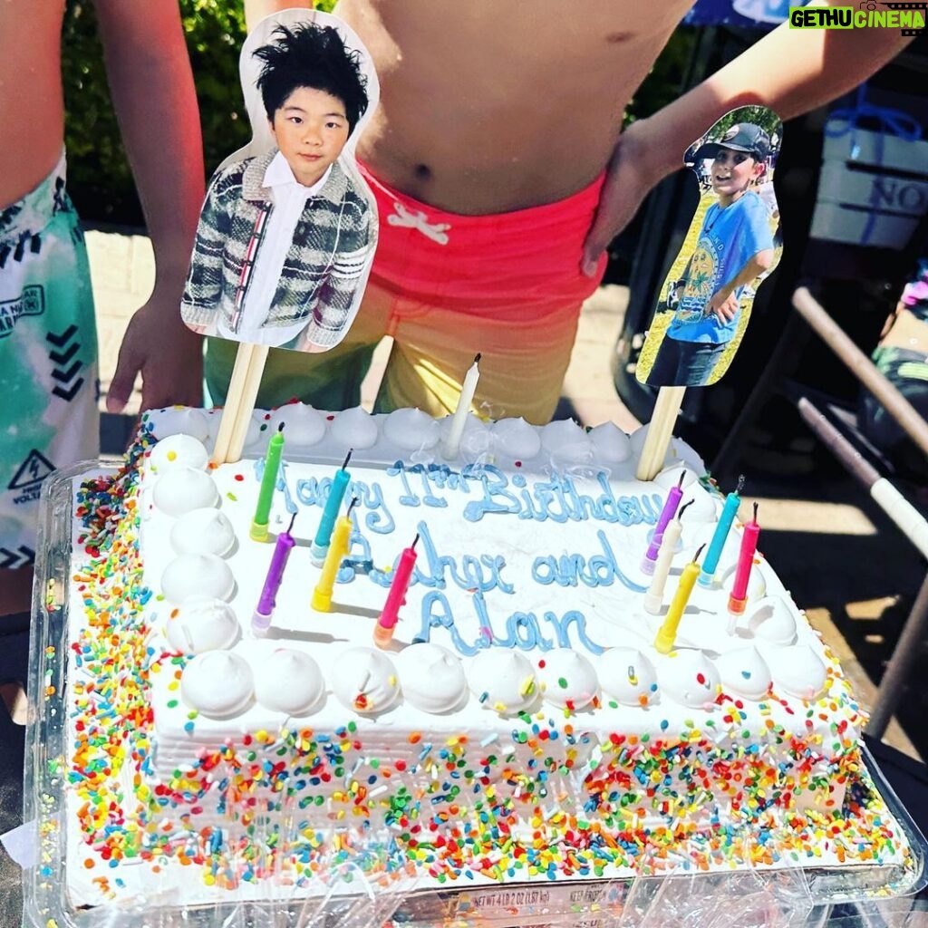 Alan Kim Instagram - Yayyy!! My 11th birthday party!! My birthday is the same as my BFF Asher. ❤️Thank you for coming love my friends! 💕💕 Irvine, California