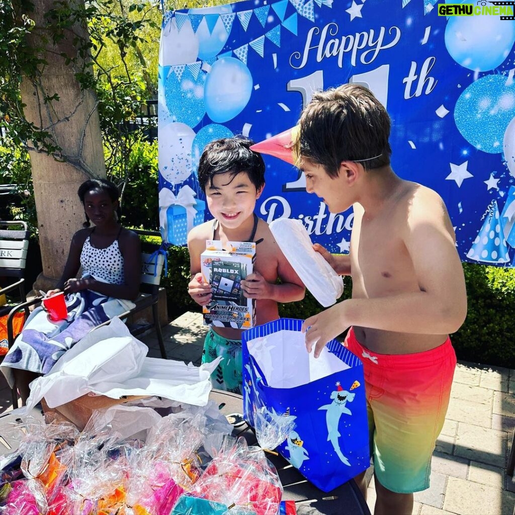 Alan Kim Instagram - Yayyy!! My 11th birthday party!! My birthday is the same as my BFF Asher. ❤️Thank you for coming love my friends! 💕💕 Irvine, California