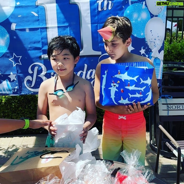 Alan Kim Instagram - Yayyy!! My 11th birthday party!! My birthday is the same as my BFF Asher. ❤️Thank you for coming love my friends! 💕💕 Irvine, California