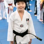 Alan Kim Instagram - Finally, I got a black belt. 🥋yayyyy! I’m so happy! Thank you so much @masterlee.talium and @taekwonkids_mv 💕💕
