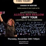 Aleeza Ben Shalom Instagram - *Tomorrow! Thursday, November 30th.* Meet Aleeza and watch Jewish Matchmaking LIVE! at Chabad of Bedford Chabadbedford.com/aleeza Join Relationship expert and Netflix star Aleeza Ben Shalom who will share invaluable insights about healthy relationships and matchmaking which are key to a peaceful future for our community. @chabadofbedford