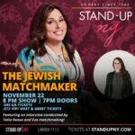 Aleeza Ben Shalom Instagram - 🎤Get ready for an exciting night at Standup NY! 🌟Join us TONIGHT for a show featuring an exclusive interview by the amazing Talia Reese and live matchmaking! 🔥Doors swing open at 7 PM, and the fun begins at 8 PM! Don't miss out on the mesmerizing experience – see you there! 🎟️Grab your tickets now! Visit the link below to secure your tickets⬇️ https://standupny.com/#/events/90947