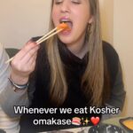 Aleeza Ben Shalom Instagram - Hahah. AGAIN! Highly recommend 📍FINBAR📍 for your next outing✨ 🍣🤍 #jewish #kosher #kosherfood #jewishcheck #jewtok #couples #dating #datenight #dates #sushi #omakase #foodies #recommendations