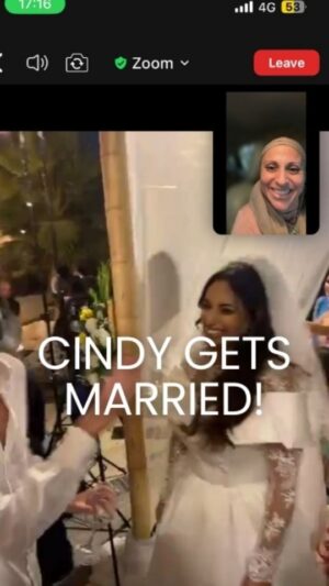 Aleeza Ben Shalom Instagram - 🎉✨ Mazal Tov to Cindy from Jewish Matchmaking!

Sadly, I couldn't be there in person because of the war and a limited number of guests allowed. But was so happy virtually be a part of this special moment.  Wishing you both a lifetime of love, joy, and happiness! 🎊💕 

#jewishmatchmaking #love #wedding #aleezabenshalom