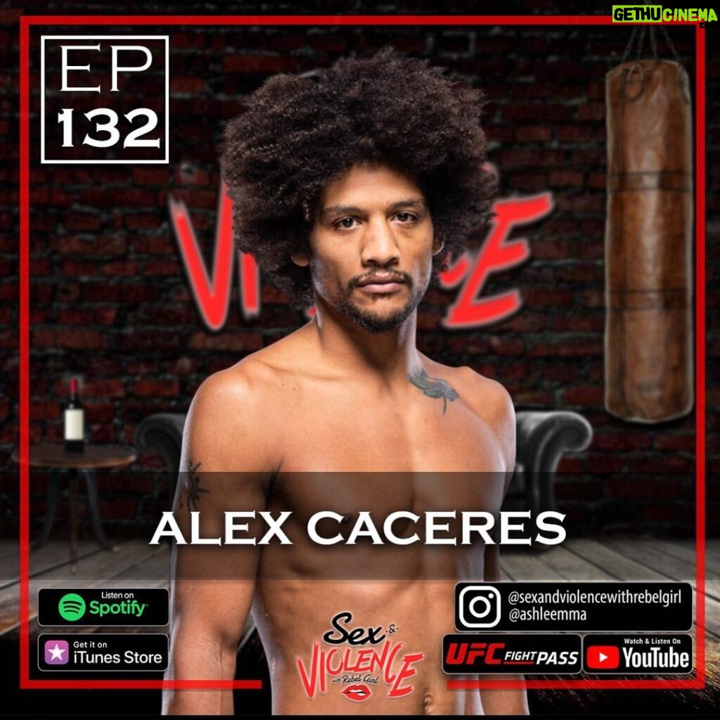 Alex Caceres Instagram - 👊🏽New episode out now!🥷🏾🪷 MMA fighter & #15 in the UFC featherweight rankings @i_am_here_now_alex joins us!🔥 We talk about: 🤕New injury & desires for top 10 opponent, 🌱Going from introvert to extrovert, 🎤Karaoke bars w/wifey, 🐻animal instincts Vs human instinct, 🍴bully mentality of eating animals, ☯Ying yang-masculine & feminine energy, 🖋poetry writing hopeless romantic, 👊🏽Martial arts Vs. Fighting, 😃Harnessing the “happy” fighter, & SO much more! - 🎥/🎨 @airmediaproductions 🎚 @djzole 🎛 @tomorrowkidsofficial 🎙 @ashleemma - *Link in bio*👂🏽 (& available everywhere podcasts are streamed!) - FOR EXCLUSIVE CONTENT➡ Head over to www.UFCFIGHTPASS.com & catch your real fan questions, answered on the world’s premiere combat sports streaming service!! - #SexAndViolenceWithRebelGirl 🎙💋 #UFC #MMA #BruceLeeRoy #AlexCarceres Orange County, California