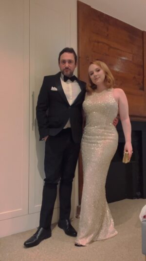 Alexa Davies Instagram - James ‘Bond’ Muller and his incredibly glamorous Quartermaster 💋