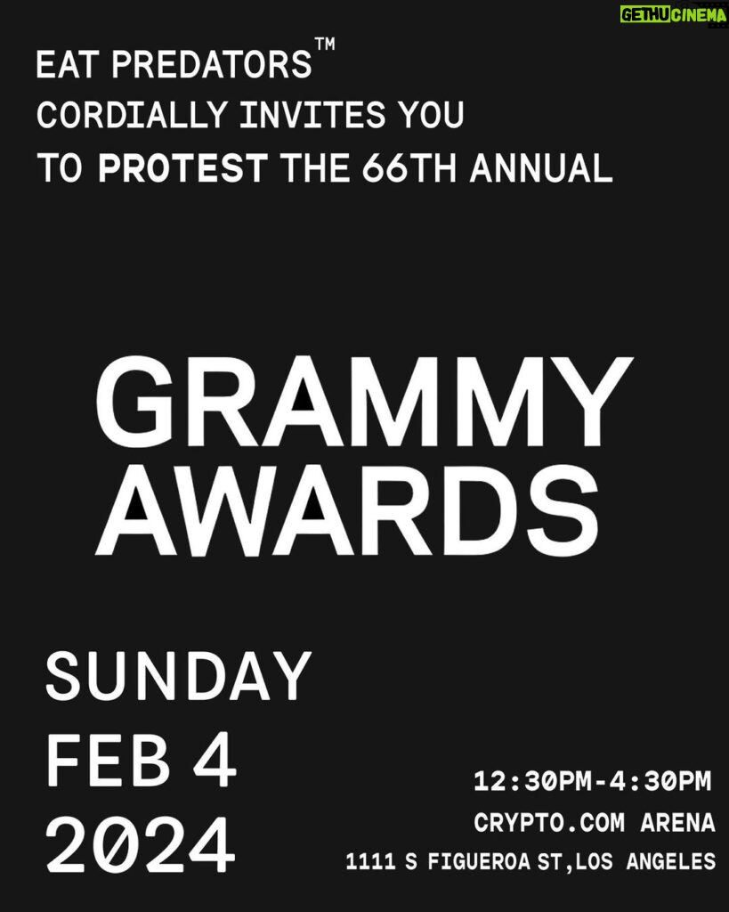Alexa Nikolas Instagram - 🚨PROTEST @recordingacademy FEB 4th 12:30-4:30PM 🪧💋 It’s time to turn down the music and listen to the SURVIVORS of this industry! POWER TO SURVIVORS✊ *Google the lawsuits that have recently been filed against the @recordingacademy Changed the Grammy Award to a megaphone to amplify all survivors voices! #eatpredators #powertosurvivors #survivorpower #survivorsunited