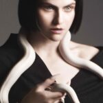 Alexandra Daddario Instagram - Thank you @FlauntMagazine for letting me hold this snake 📸 AdamFranzino 👗 @Katie_Mossman wearing @Dior 🖊️ @Audra_McClain 💇 @TheMartyHarper 💄 @lotstar 💅 @Merricures #FlauntMagazine #UnderTheSilverMoon