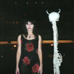 Alexia Ioannides Instagram - V/H/S/99 premiere at tiff•･・🩸 felt very spooky in @ladymissbrady ‘s gorgeous dress. this movie is truly insane. October 20th on Shudder🤫