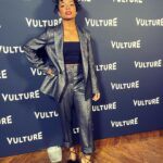 Alexis Floyd Instagram - @vulture @vulturefestival 💙 style artists: @jlynnstyle18 @me_andem @stevemadden @alexisbittar hair / makeup artist: @janis.beyondbeauty The Hollywood Roosevelt