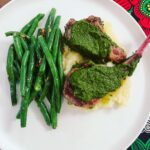 Alicia Garza Instagram - Back on my cooking grind again…had a friend over for Sunday dinner and needed something simple cuz Sundays are for chilling…lamb rib chops in the grill pan with a mint chimichurri, mashed potatoes and green beans. Always lots of garlic. #SometimesICook