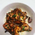 Alicia Garza Instagram - Back like I never left. After a few weeks of holidays and traveling, I’m finally back in my kitchen. Easing back into work, but unfortunately without my voice! So even though I can’t really talk right now, I can still throw down in the kitchen. Skillet chicken with onions and mushrooms, served over mashed potatoes. It’s giving French onion soup, but with chicken and less broth. Recipe from @nytcooking with some modifications #SometimesICook