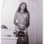 Alisha Boe Instagram - Paris with @miumiu was a dream. A beautiful collection, congrats ms. Prada and Fabio ❤️ so grateful to have witnessed it 🫶🏽 Thank you @priyasatiani for being the best date. Styling by my love @itsamandalim Hair by @naivashaintl Makeup by @harold_james Photos by @jeremybarniaud And a special appearance by the bougiest pussycat in Paris, Socrates. Paris, France