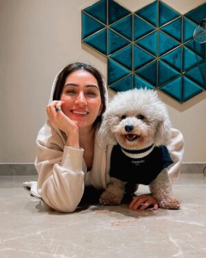 Alisshaa Ohri Instagram - with you I live a pawfect life❤️⁣
⁣
⁣
⁣
⁣
⁣
⁣
⁣
⁣
⁣
#AlisshaaOhri #Actor #Bollywood #Actress #DogLover #PetParentLife #FurBabyLove