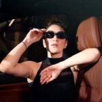 Alisshaa Ohri Instagram - Fit Deets 🖤 Photography: @shutterstrings⁣⁣⁣⁣ MUA: @jishanmua⁣⁣⁣ . . #AlisshaaOhri #Actress #WomanInBlack #BMW #X7 #Trending #Fashion #BollywoodActress
