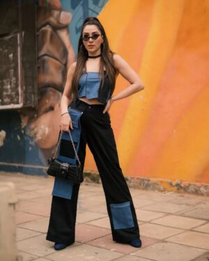 Alisshaa Ohri Instagram - In my element wearing @clapbackk.in

[Alisshaa Ohri, Bollywood, Actor, Street Style Look, Outfit Ideas, Casual look, Denim Wear, Influencer, Fyp, Trending, Explore, Instagram]