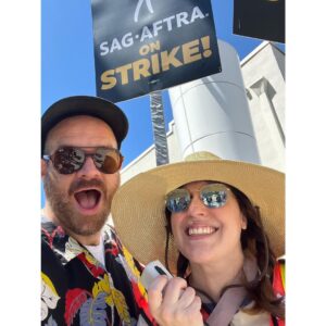 Allison Tolman Instagram - Good gravy am I lucky to have friends who sought out the side gate I was captaining yesterday for day one of the #SAGAFTRAStrike. Thank you, support staff. 💙
