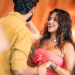 Amala Paul Instagram - From the party where it all began to celebrating a lifetime together - our love story unfolds. 💞✨🪬 #lovestory #engagedlife #godspeed