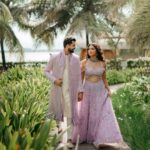 Amala Paul Instagram - Two souls , one destiny, walking hand-in-hand with my divine feminine, for the rest of this lifetime. 💜🪬💫 #married #twinflame Photography & films @magicmotionmedia Outfit ~ @t.and.msignature Jewellery ~ @m.o.dsignature Hair ~ @akshatahonawar Makeup ~ @unnips Events ~ @simevents.in @4_seasonsevents Grand Hyatt Kochi Bolgatty