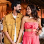 Amala Paul Instagram - From the party where it all began to celebrating a lifetime together - our love story unfolds. 💞✨🪬 #lovestory #engagedlife #godspeed