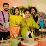 Amala Paul Instagram - A decade-long journey of love and friendship - celebrating Serah’s baby shower 🫄🎂 Cheers to Bff @rachel_maaney for throwing an awesome baby shower, the decor was just as colorful as our memories and journey together! 💖👶🏽 Congratulations @pearlemaany and @srinish_aravind for a magical new beginning! 🌈 Wishing all the happiness to the family for their new journey ahead! 🌟🤍 #babyshower