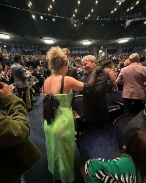 Amanda Jane Cooper Instagram - “I want to remember this moment always.” 💚

1. Photo of joy & a baby bump by the legendary @emiliomadrid for @broadwaycom. 💚
2. The man who changed my life and first believed in me when we met at @cmudrama…thank you always Stephen! My journey as Glinda began & continues because of you. 💚 
3. Starry @mckenziekurtz!! 20th Anniversary Bubble Queen. Lady, you are amazing. Congratulations!! 💚
4. The day I made my Broadway debut I met @norbert_leo_butz at my voice lesson. More to come on that story. Thank you for your kindness! 💚
5. Posing cutely: a special skill. Always a gift to share time with @bensplatt. 💚
6. Corinne McFadden Herrera,
Associate Choreographer (thank you for teaching meee) & OBC. And @therealmannyherrera, Original Chistery! 💚
7. Craig Burns, there aren’t enough words. So grateful for your support all these years. Life changing. You’re the best! 💚
8. Allie Trimm being so gorgeous! 💚
9. Front of house staff at the Gershwin: chef’s kiss. 💚
10. I have been changed for good. 💚