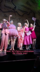 Amanda Jane Cooper Instagram - Let’s have a #WICKED20 celebration the Glinda way! 🫧 Thank you to everyone joining us today for our Pink Performance! WICKED The Musical