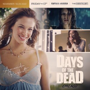 Amanda Righetti Instagram - I’m coming for you Chicago! Days of the Dead starts tomorrow. Check out the link in my bio for more info on the show. #daysofthedead #fridaythe13th #whitneymiller #jasonvoorhees #thementalist #gracevanpelt #captainamerica