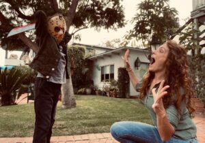 Amanda Righetti Instagram - #fbf Knox had a little too much fun playing Jason Voorheez for Halloween. 😂 If you haven’t heard, this year is the 13th anniversary of Friday the 13th, and we’re having a reunion next Friday May 13th at 5p PDT. You can watch the panel here https://youtu.be/EKVhTZj1ULA Hope to see you there! #fridaythe13th