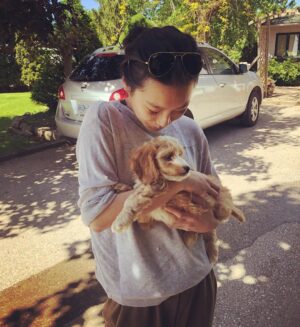 Amanda Zhou Instagram - Meet Axel everyone. The new love of my life.

#puppylove #newpup #soprecious
