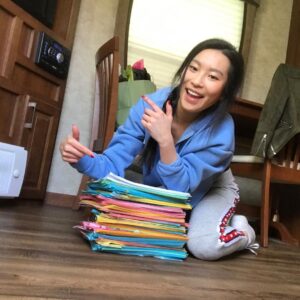 Amanda Zhou Instagram - It’s been a colourful one.
Last day on #spinningoutnetflix 
#actorslife #writerslife #productionlife