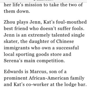Amanda Zhou Instagram - Training started a couple months ago and filming wiill begin very soon. I am so stoked to start this new chapter that is very close to home. @deadline @netflix #spinningout #figureskating #deadlinehollywood